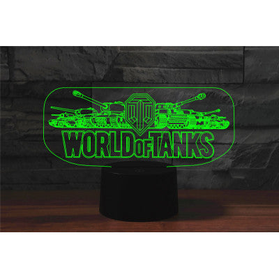 World Tank 3D Light Colorful Touch LED Visual light